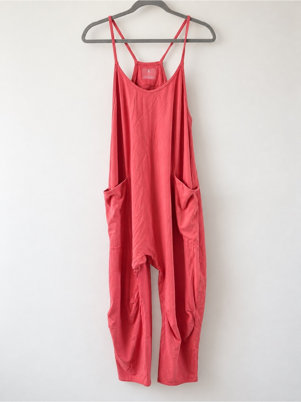 Free People Coral Strap Pocket Romper